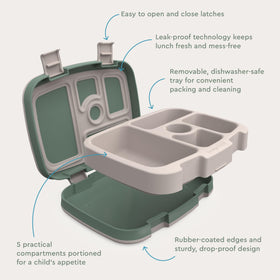 Bentgo Kids Prints dishwasher-safe shell simplifies cleanup.
