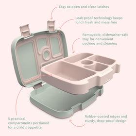Bentgo Kids Prints dishwasher-safe shell for easy cleanup after lunch.