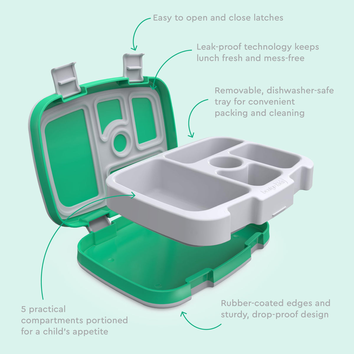 BPA-free and PFAS-free materials ensure safe food storage.