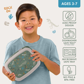 Bentgo Kids Prints drop-proof design protects lunches on the go.