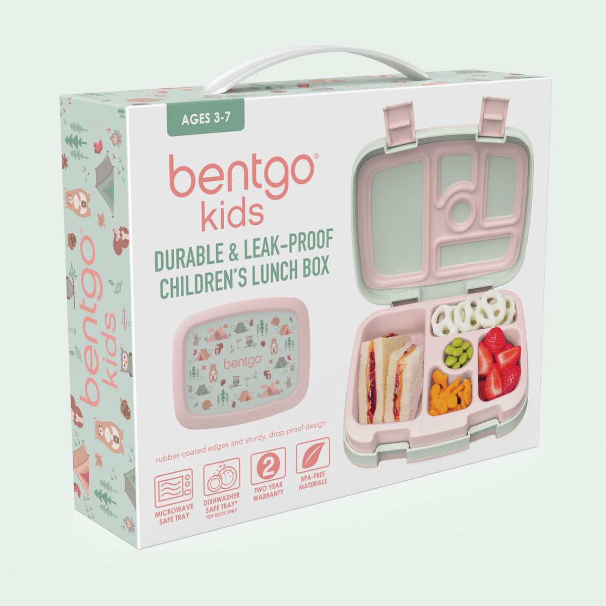 Bentgo Kids Prints Nature Adventure lunch box ready for school and outings.