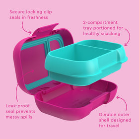 Bentgo Kids Snack compact size fits backpacks and lunch bags