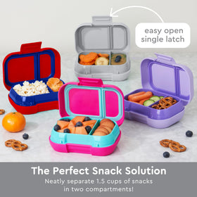 Bentgo Kids Snack dishwasher-safe design simplifies cleanup after meals.