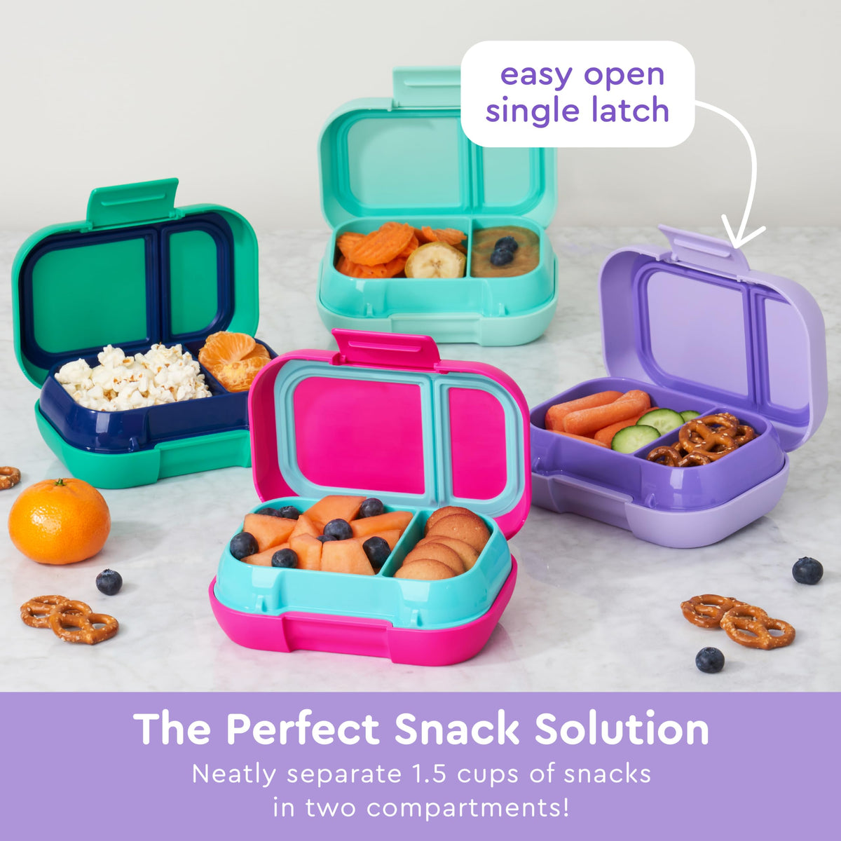 Bentgo Kids Snack dishwasher-safe design simplifies after-school cleanup.