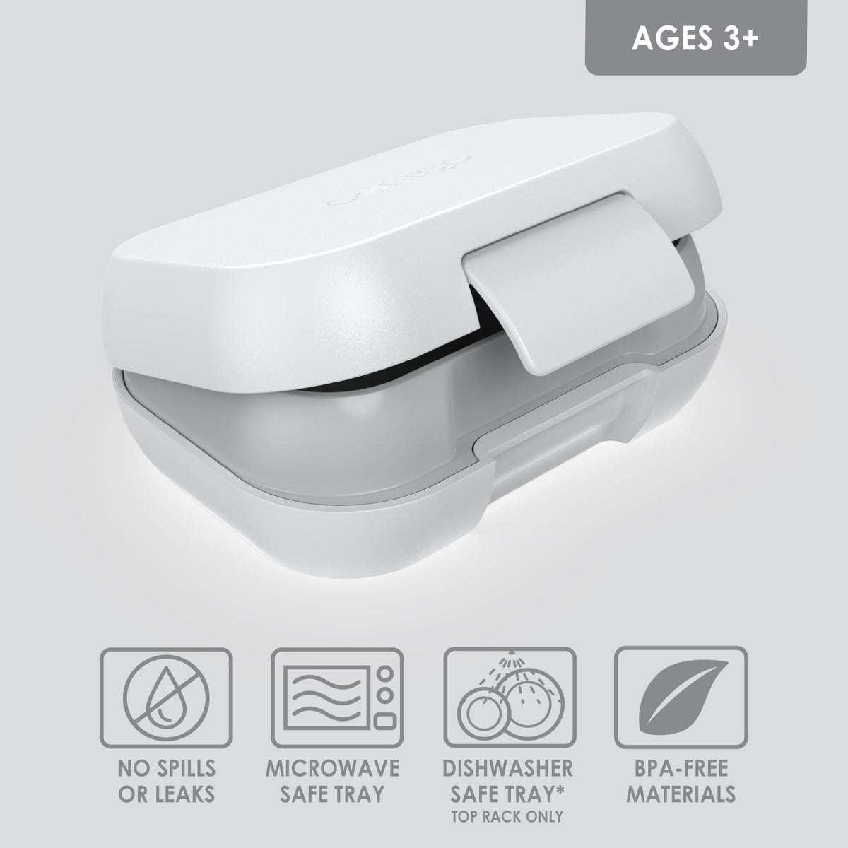Bentgo Kids Snack easy-open latch helps little hands access snacks.