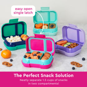 Bentgo Kids Snack microwave-safe tray for quick reheats and flexibility