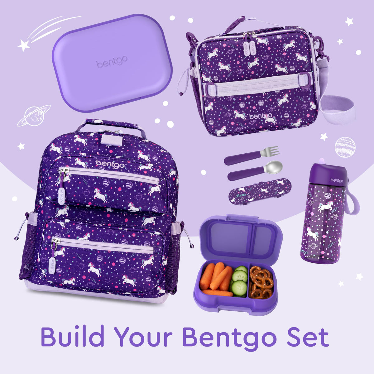 Bentgo Kids Snack portable container fits in backpacks and lunch bags.