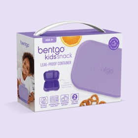 Bentgo Kids Snack purple color adds fun to lunchtime routines.
