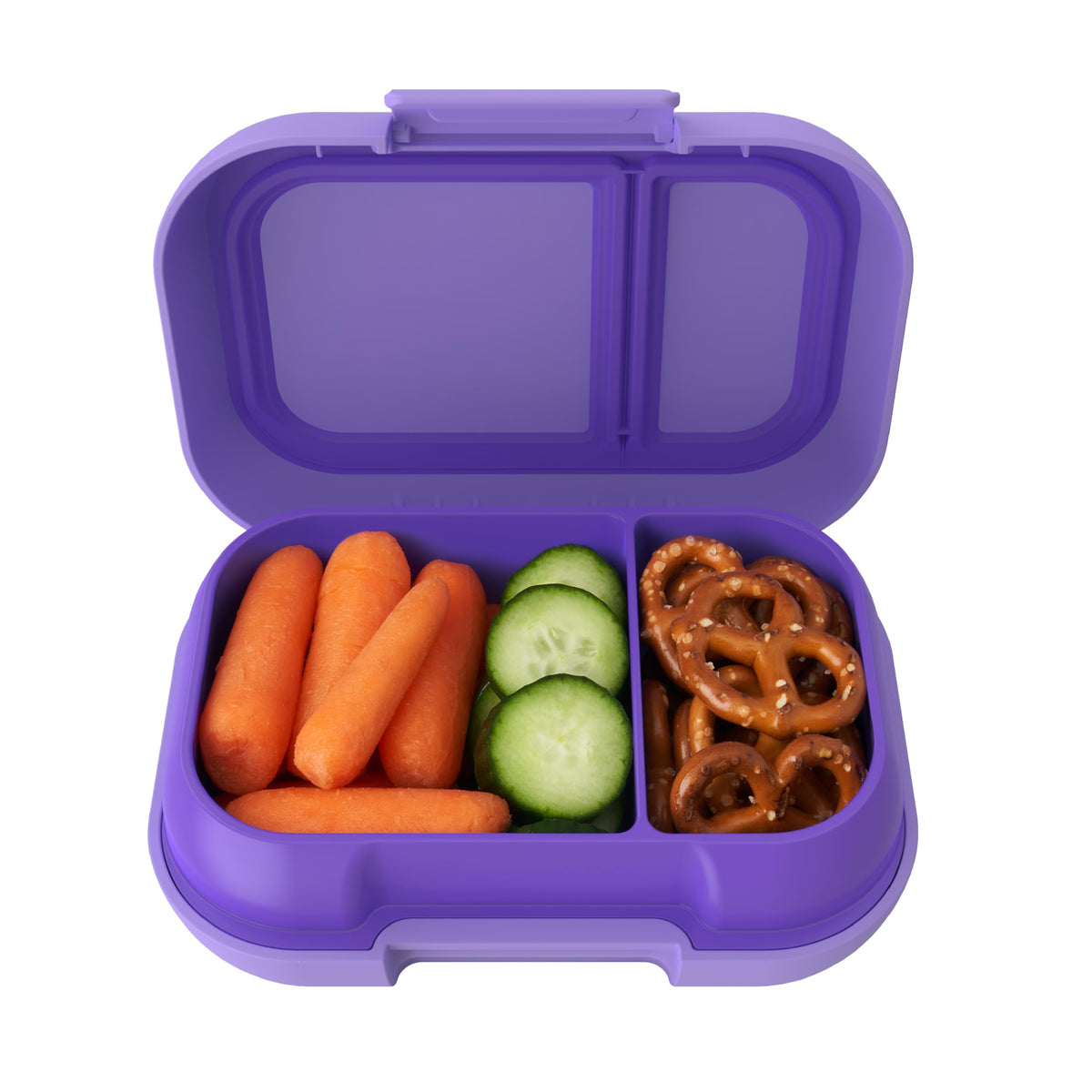 Bentgo Kids Snack two-compartment bento box keeps snacks organized and fresh.