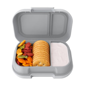 Bentgo Kids Snack two-compartment design keeps snacks organized for school days.
