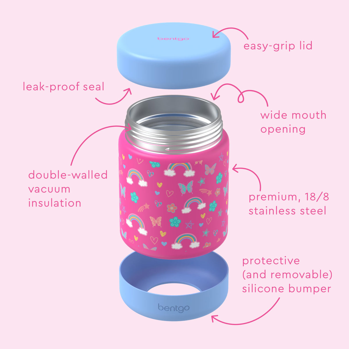 Bentgo Kids jar is dishwasher-safe for quick cleanup after meals.