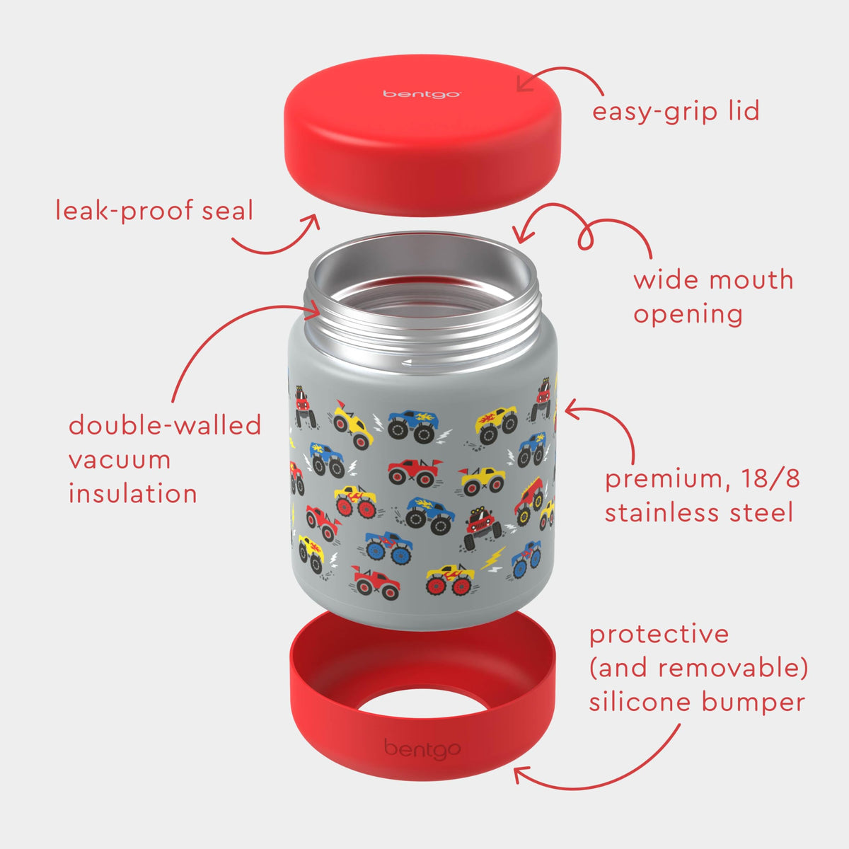 Bentgo Kids dishwasher-safe icon indicates easy cleanup after meals.