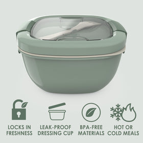 Bentgo leak-proof dressing container keeps dressings secure