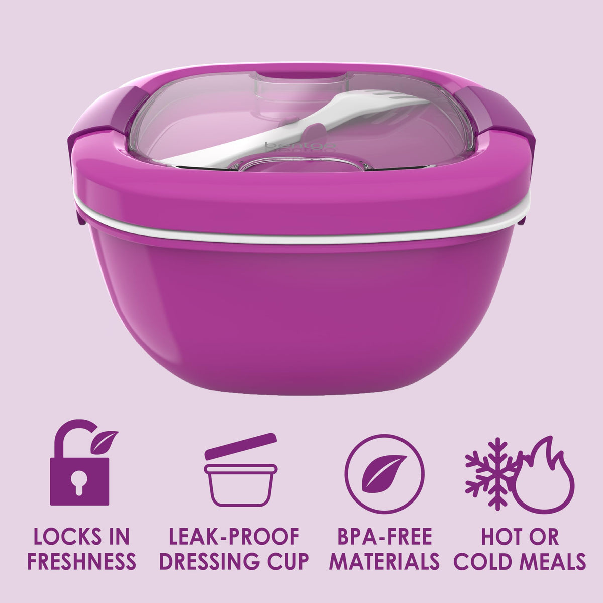 Bentgo leak-proof sauce container prevents spills during transport