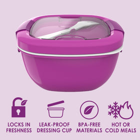 Bentgo leak-proof sauce container prevents spills during transport