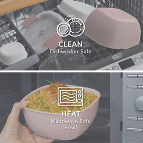 Bentgo lid with secure locking clips maintaining freshness.