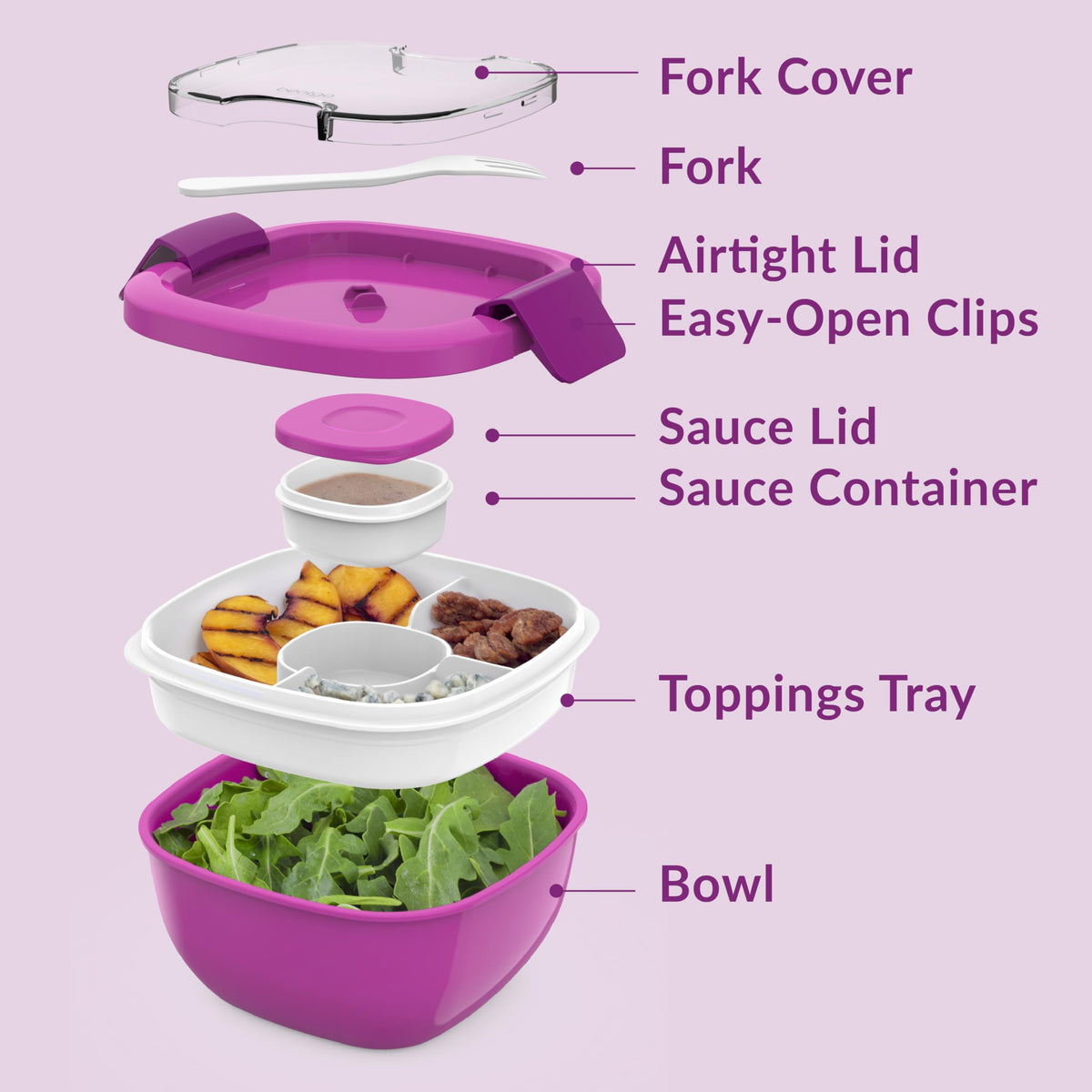 Bentgo locking clips secure the lid for portable lunches