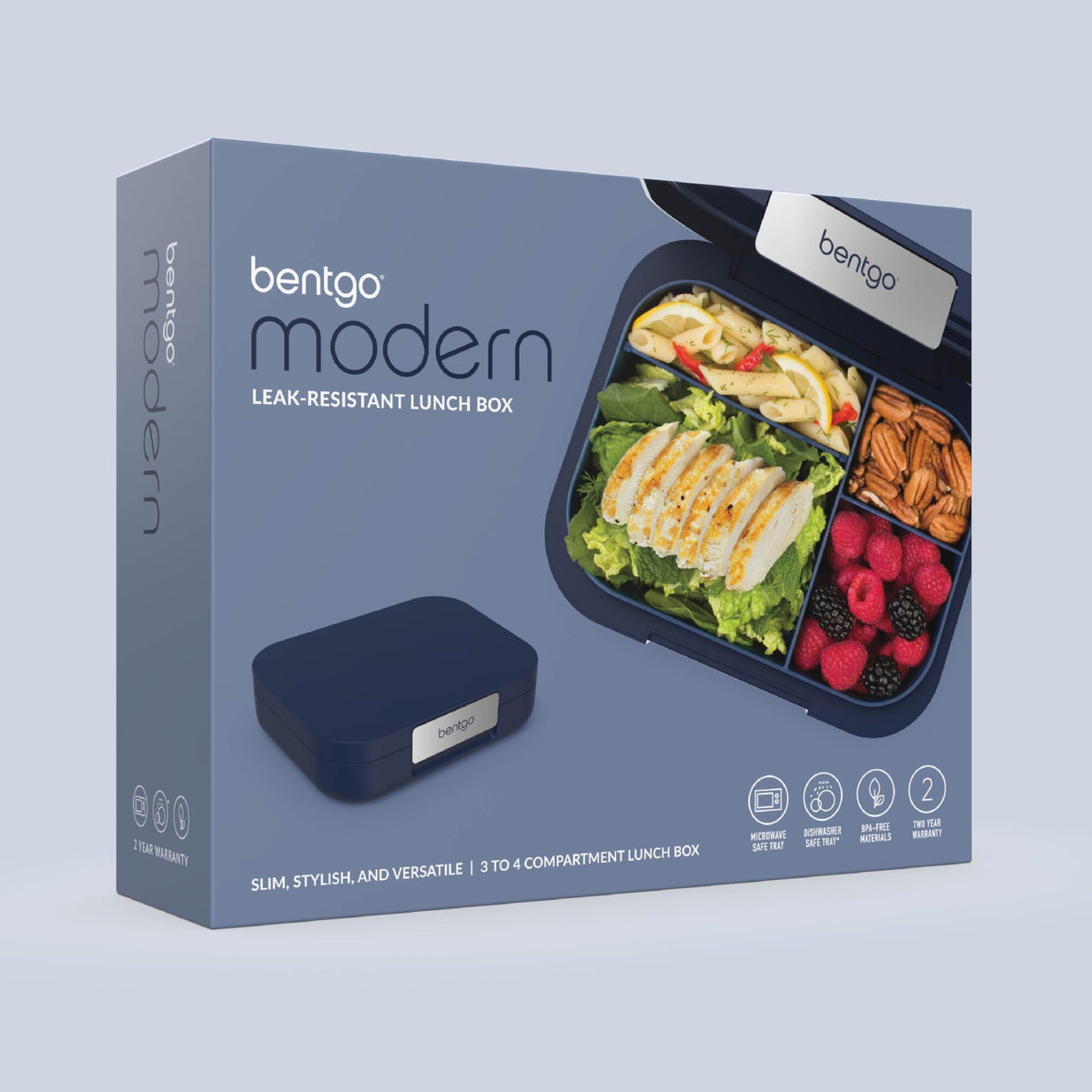 Navy Bentgo Modern with 5.5 cup capacity fits bigger appetites.