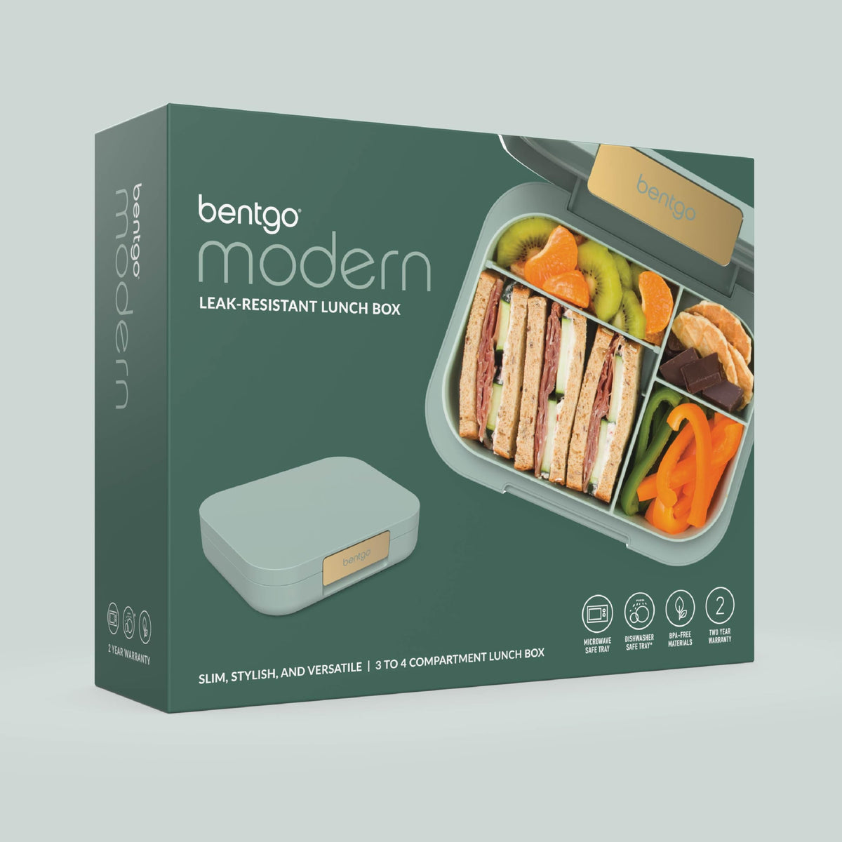 Bentgo Modern BPA-free construction offers safe everyday use.