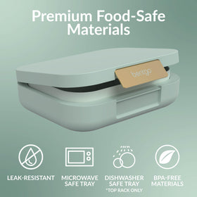 Bentgo Modern leak-resistant lid secures foods during transit.