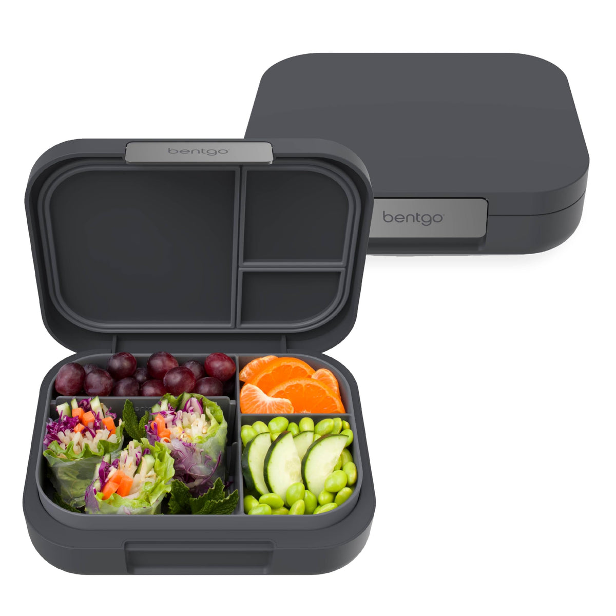 Bentgo Modern lunch box with dark gray outer shell for stylish daily meals.