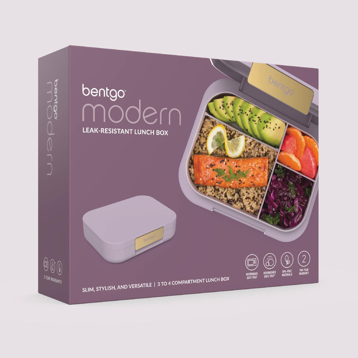 Bentgo Modern Orchid 5.5 cup capacity supports hearty portions