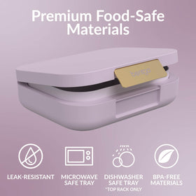 Bentgo Modern Orchid removable divider adds extra compartments for flexible portions