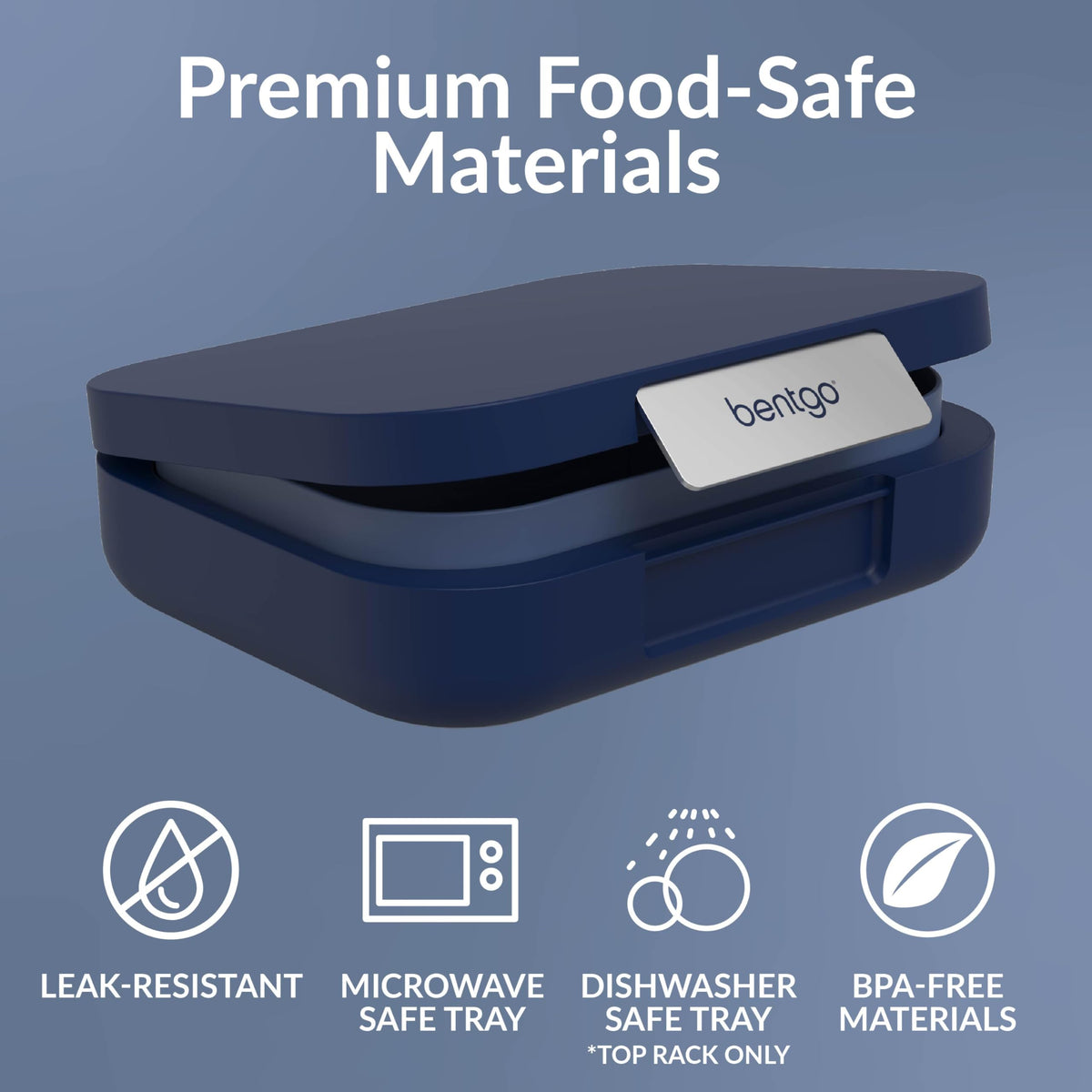 Removable divider demonstrates adjustable compartments for portion control on Bentgo Modern.