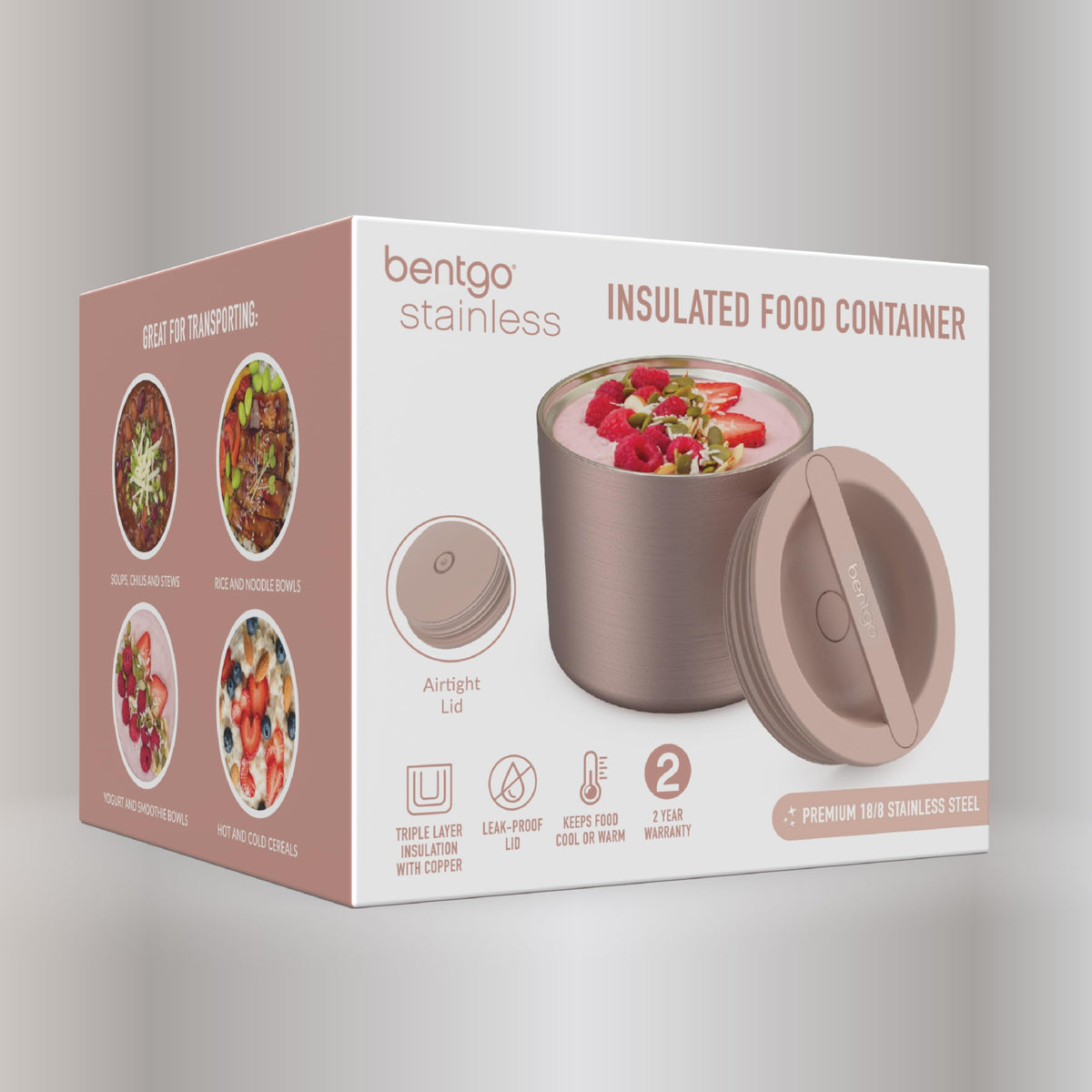 Bentgo on-the-go temperature retention for hot or cold foods