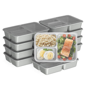 Bentgo Prep 20-piece set with trays and lids for organized meals on the go.