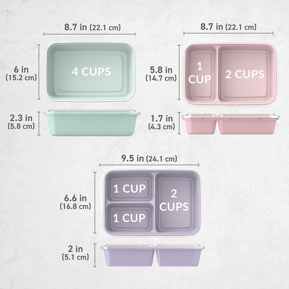 Bentgo Prep freezer-safe tray preserves meal-prep portions