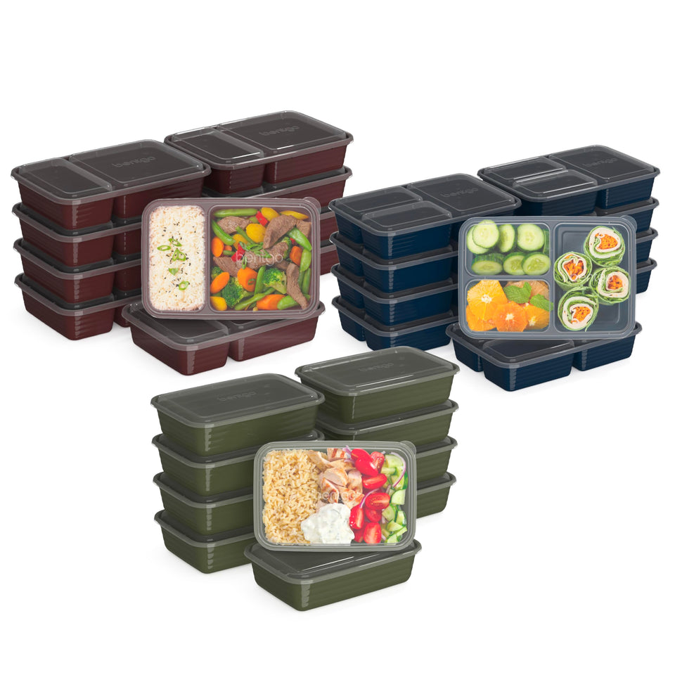 Bentgo Prep 60-piece kit one-compartment trays, ideal for organized weekly meals.