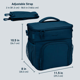Bentgo Prep Deluxe insulated lunch bag navy color adds a premium look