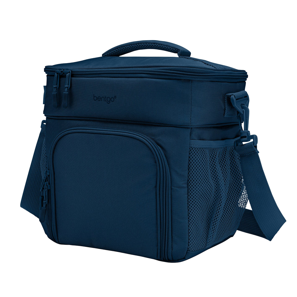 Bentgo Prep Deluxe insulated lunch bag open compartments keeps meals organized on the go
