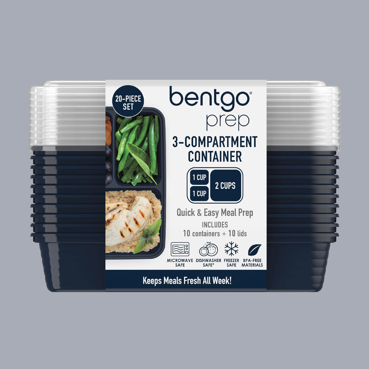 Bentgo Prep durable design stands up to daily meal prep.