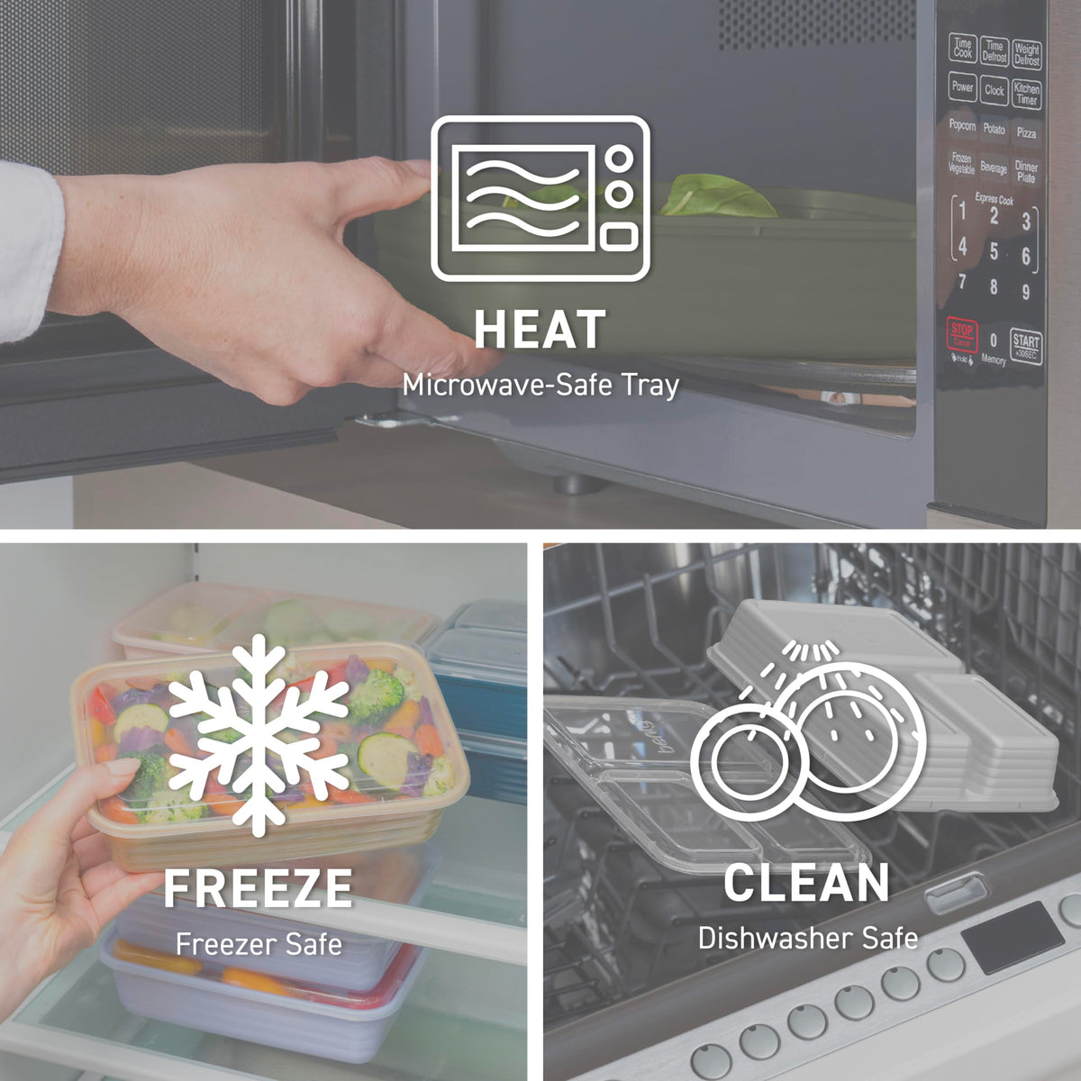 Bentgo Prep microwave-safe container for quick reheating.