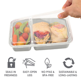 Bentgo Prep stacked kits save kitchen space with neat, compact storage.