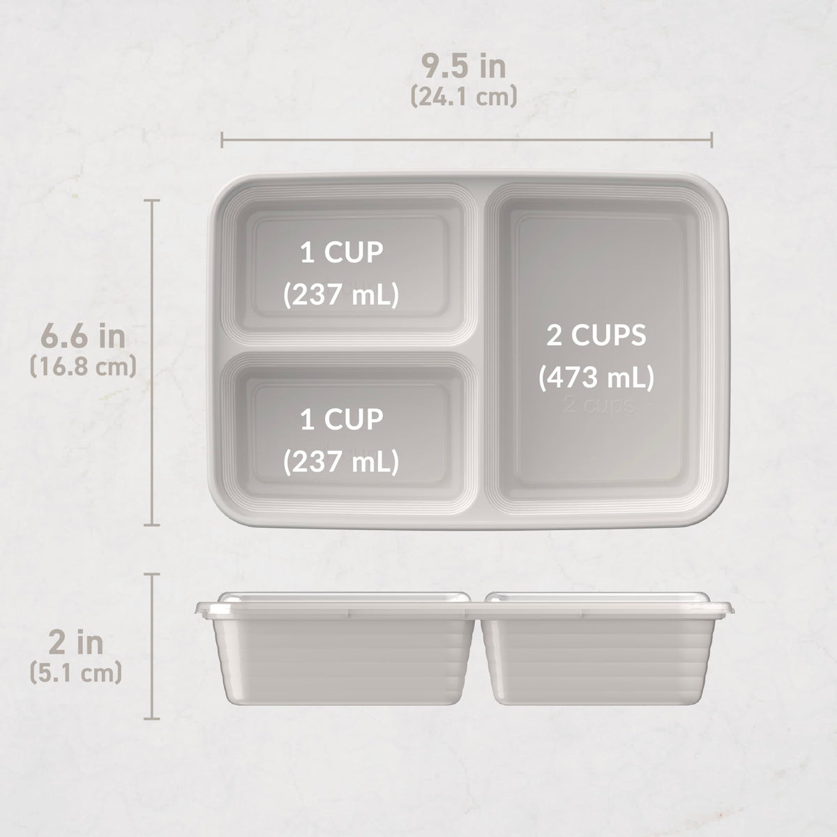 Bentgo Prep stackable lids save fridge and pantry space.