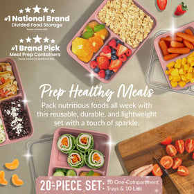 Bentgo Prep Three-Compartment Tray highlighting portion control for balanced meals.