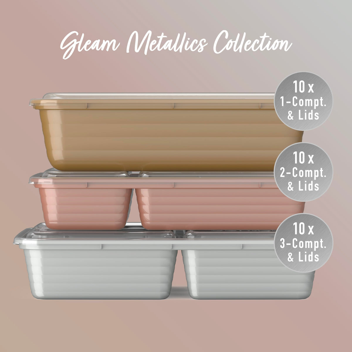Bentgo Prep three-compartment tray versatile for varied meals and portions