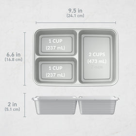 Bentgo Prep top-shelf dishwasher-safe lids simplify cleanup after meals.