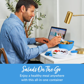 Bentgo four-compartment toppings tray for organized toppings