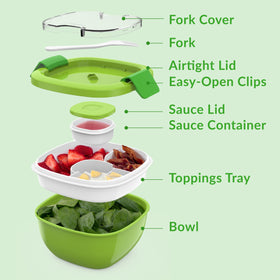 Bentgo top-rack dishwasher-safe parts for easy cleanup
