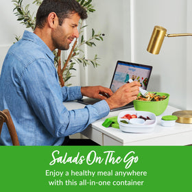 Bentgo four-compartment tray keeps toppings organized and fresh