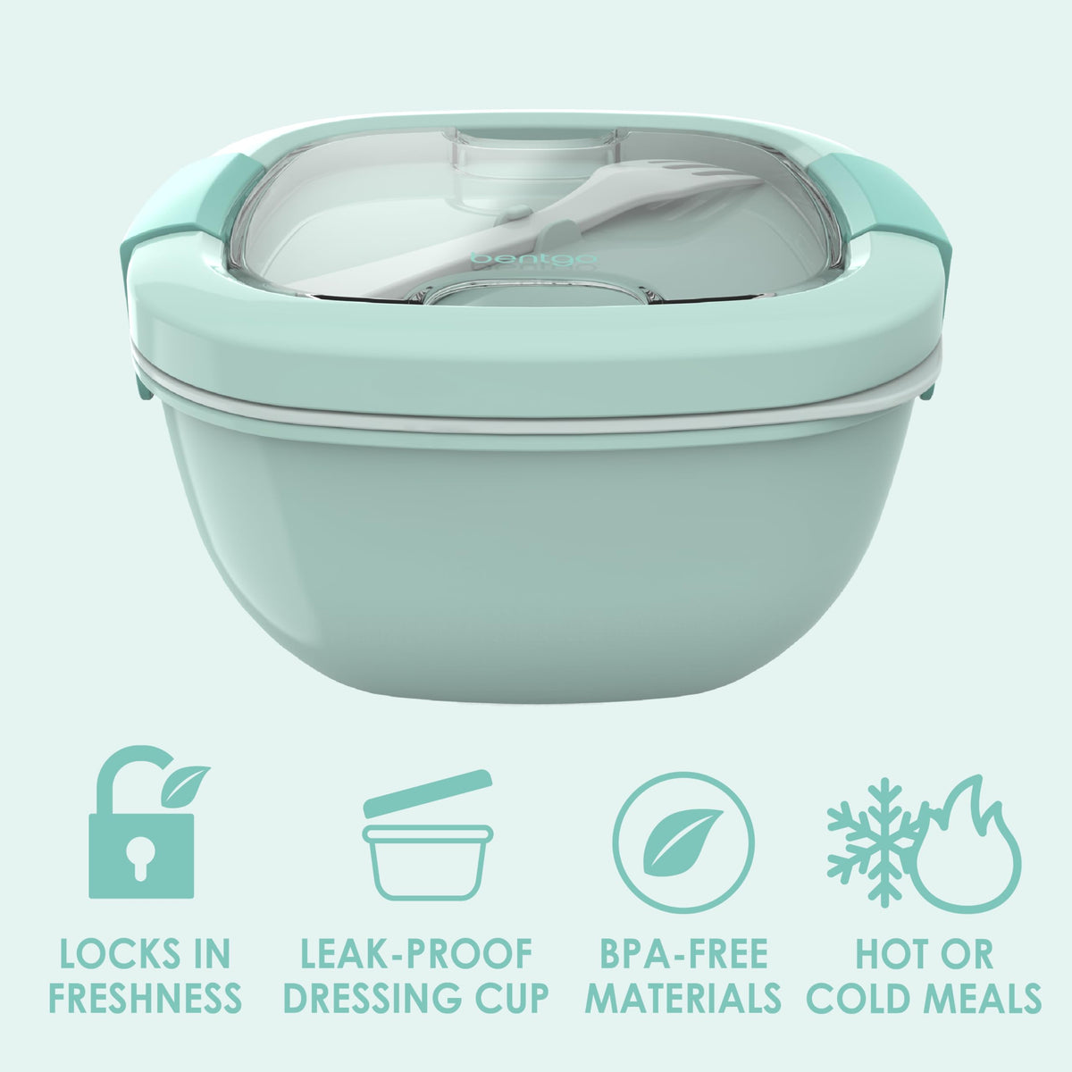 Bentgo leak-proof sauce container prevents spills during transport