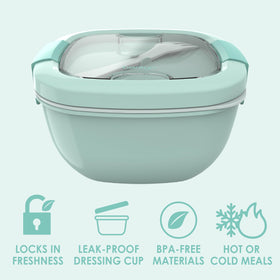 Bentgo leak-proof sauce container prevents spills during transport