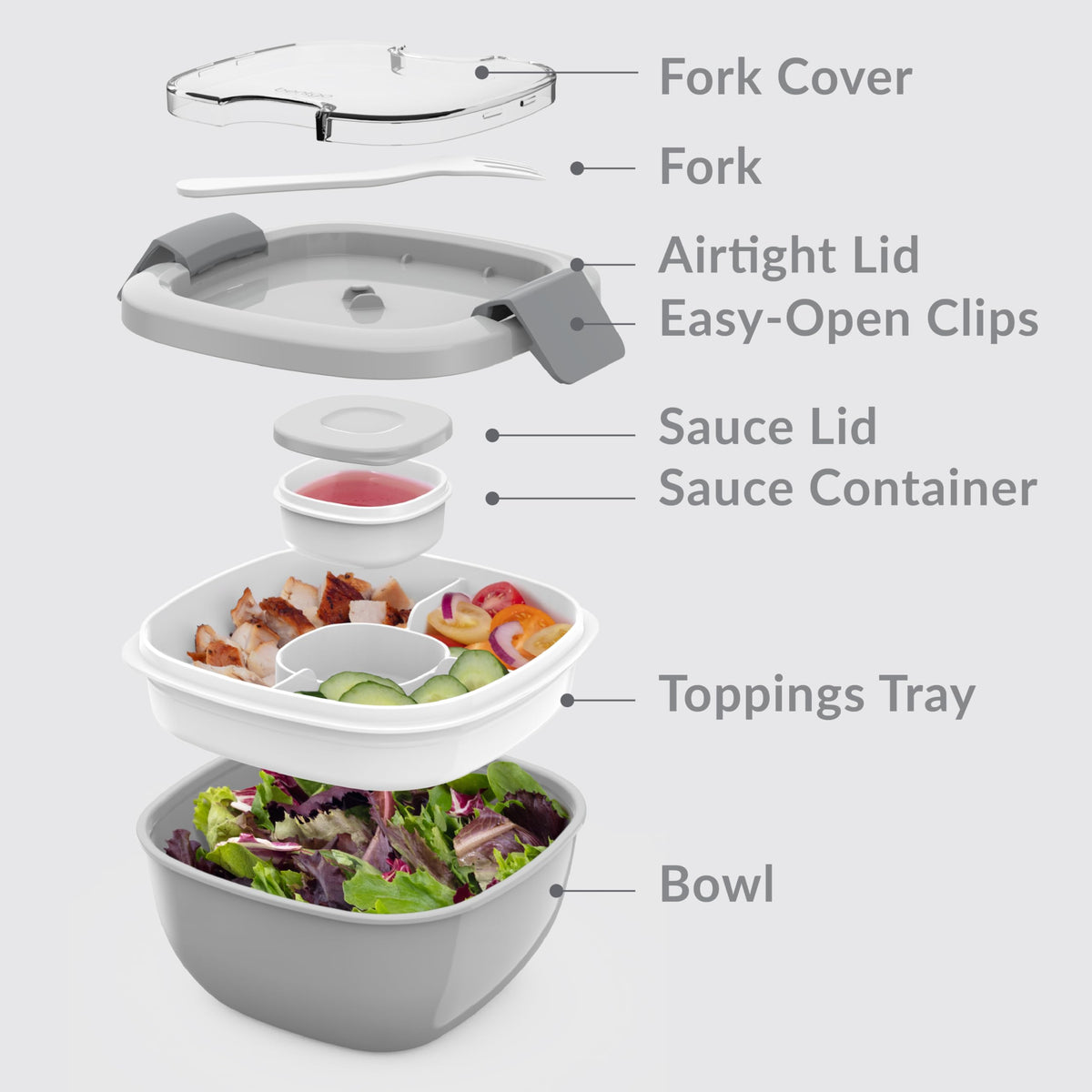 Bentgo secure locking clips seal the container during transit