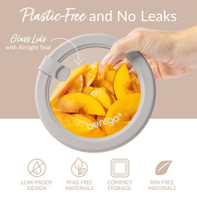 Bentgo Signature plastic-free, PFAS-free design shown in a clean kitchen scene.