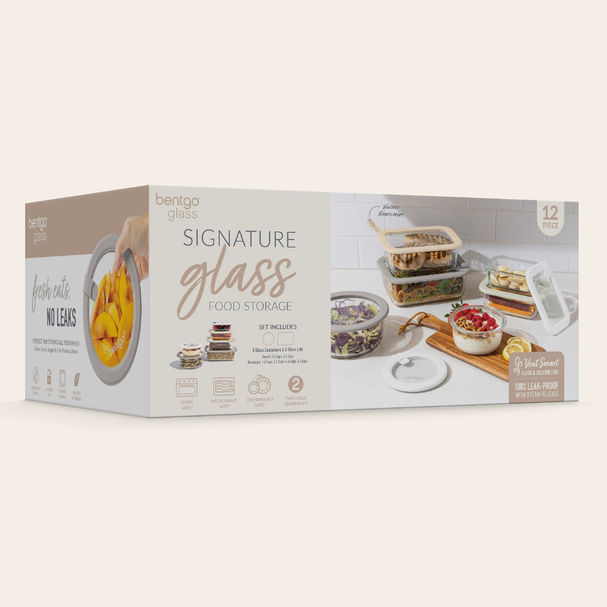 Bentgo Signature silicone lids stacked for space-saving sealing