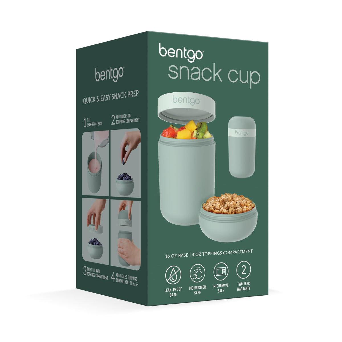 Bentgo Snack Cup BPA-free, eco-friendly design supports sustainable snacking